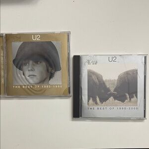 U2 Best of 1980-1990 and 1990-2000 Two CD’s